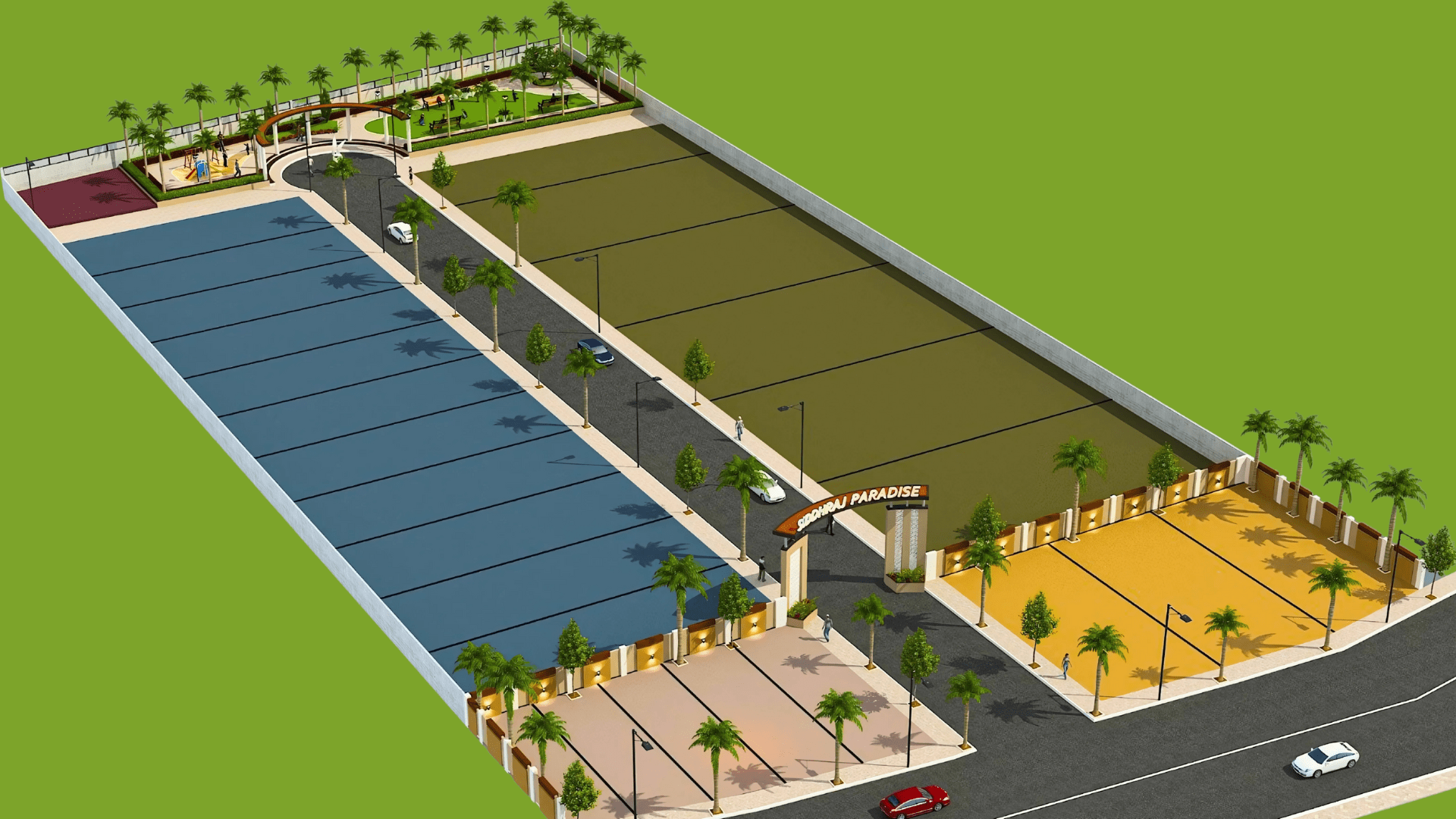 site plan of sidhhraj paradise