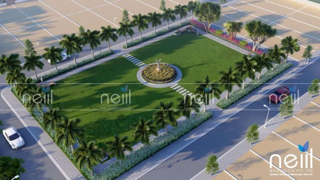 :Garden and greenery area inside Swastik Grand Township