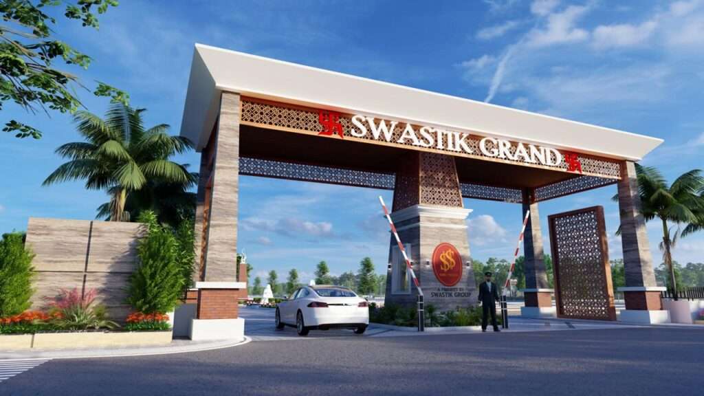 Aerial view of Swastik Grand Township near Indore Super Corridor